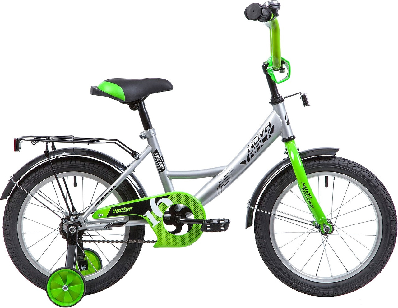 Велосипед детский Novatrack Vector 16" серебристый