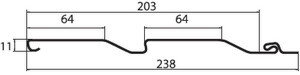 Сайдинг Корабельная доска Grand Line Standart белый (3,0м), фото 2