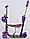 4110 Самокат Scooter 5 в 1 Божья коровка с ПОДНОЖКОЙ и родительской ручкой, принт ГРАФФИТИ, фото 3