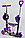 4110 Самокат Scooter 5 в 1 Божья коровка с ПОДНОЖКОЙ и родительской ручкой, принт ГРАФФИТИ, фото 4