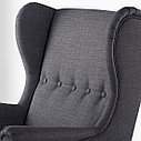 СТРАНДМОН Кресло с подголовником, темно-серый, фото 4