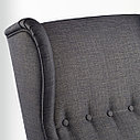 СТРАНДМОН Кресло с подголовником, темно-серый, фото 5