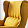 СТРАНДМОН Кресло с подголовником, шифтебу желтый, фото 5