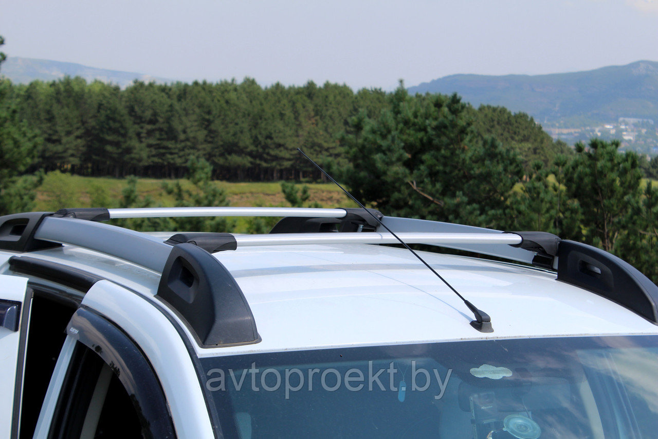 Багажная система Wingbar roof rack на Duster, Terrano, Pathfinder на высокий рейлинг серебро - фото 1 - id-p124645250
