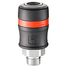 Быстросъемное соединение (мама) с наружной резьбой 3/8", арт. № YE2-3SM, 009952Vr2