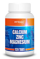 Витамины, минералы и жирные кислоты Strimex Sport Nutrition Calcium Zinc Magnesium 120 таб