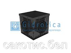 Дождеприемник Gidrolica Point ДП-30.30 - пластиковый с  решеткой штампованной стальной оцинкованной, фото 3