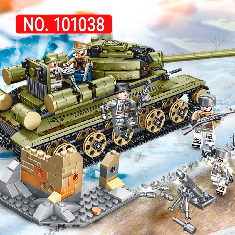 Конструктор Sembo Block 101038 Советский танк T-34 (683 детали) - фото 3 - id-p124661903