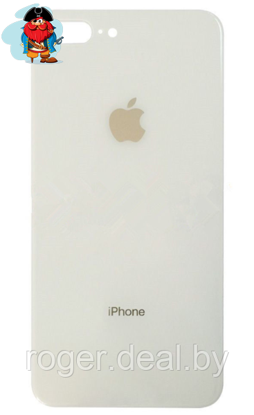 Задняя крышка для Apple iPhone 8 Plus, цвет: серебрянный - фото 1 - id-p122737183