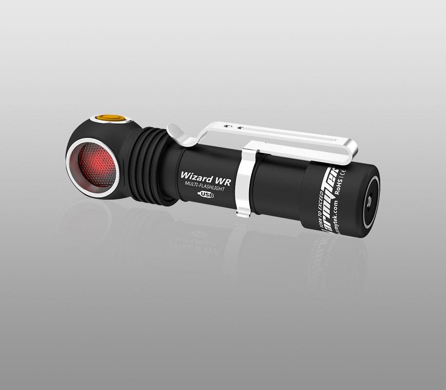 Мультифонарь Armytek Wizard WR Magnet USB (белый-красный свет) - фото 5 - id-p124691553