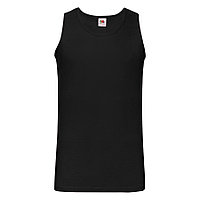 Майка мужская "Athletic Vest", черный_XL, 100% х/б, 160 г/м2