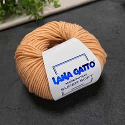 Пряжа Lana Gatto Super Soft 8965 персик