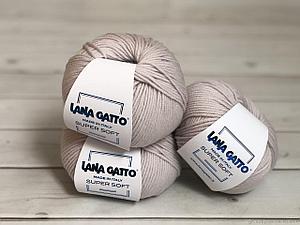 Пряжа Lana Gatto Super Soft 13701 экрю/ светлый беж