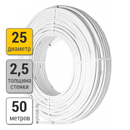 Труба металлопластиковая Wavin Tigris Alupex PEX-c/AL/PE 25x2,5 (50 м), фото 2