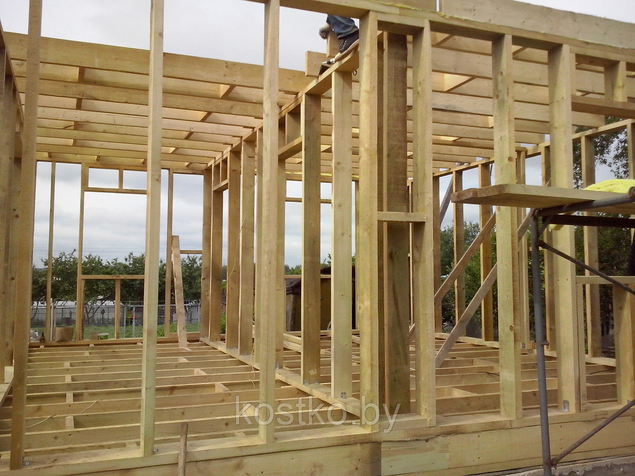 Строительство деревянного каркаса дома, каркасный дом Минск, Минская область - фото 3 - id-p8186222