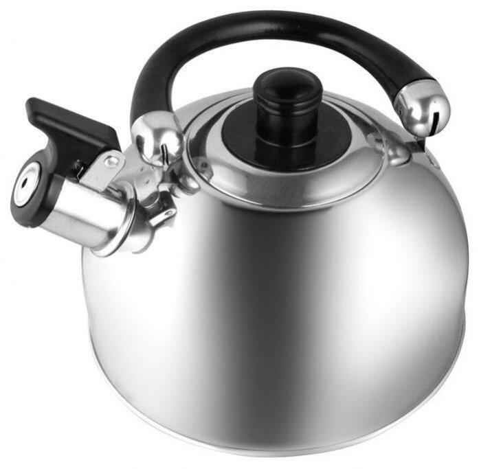 Чайник со свистком из нержавейки металлический WEBBER VS21 для индукционной и газовой плиты 2,5л - фото 2 - id-p124614659