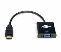 Кабель ATCOM (АТ1013) переходник HDMI - Vga , 0.1m
