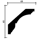 DD17 Карниз (69х65x2000мм), фото 3