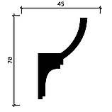 DD508 Карниз (70х45x2000мм), фото 3