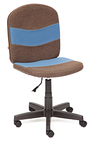 Кресло Tetchair STEP ткань, коричневый/синий