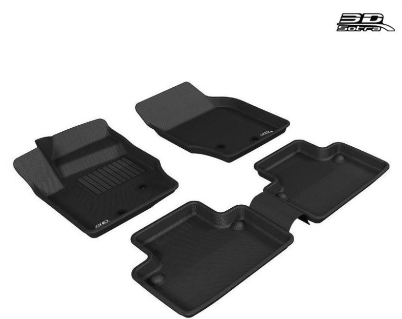 Коврики салонные для Volvo XC90 (2003-2014) "Sotra 3D Lux" черные