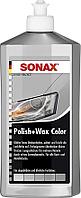 Sonax 296 300 Воск полировочный цветной серебро / серый Polish + Wax Color 500мл