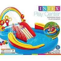 Intex 57453 Надувной игровой центр «Радуга» 297х193х135 см
