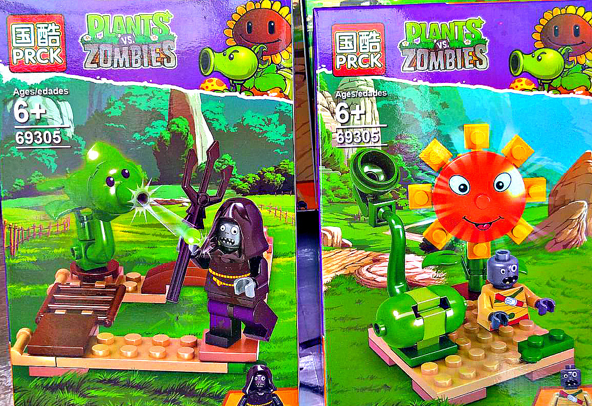 Конструктор PRCK 69305 Zombie vs Plants Зомби против растений - фото 2 - id-p124818496