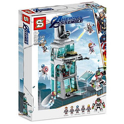 Конструктор Senco SY1349 Super Heroes Нападение на башню Мстителей (аналог Lego Super Heroes 76038) 618 дет