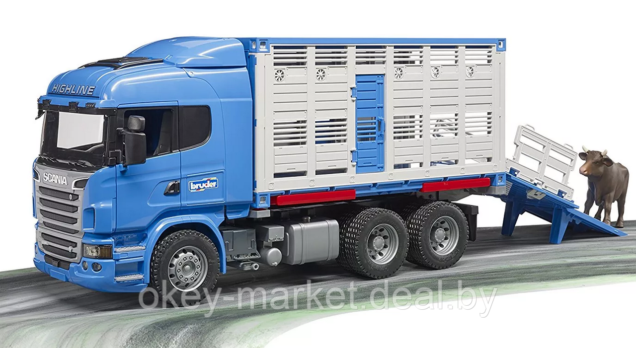 Игрушка Bruder Автомобиль для перевозки животных Scania 03549 - фото 7 - id-p124844516