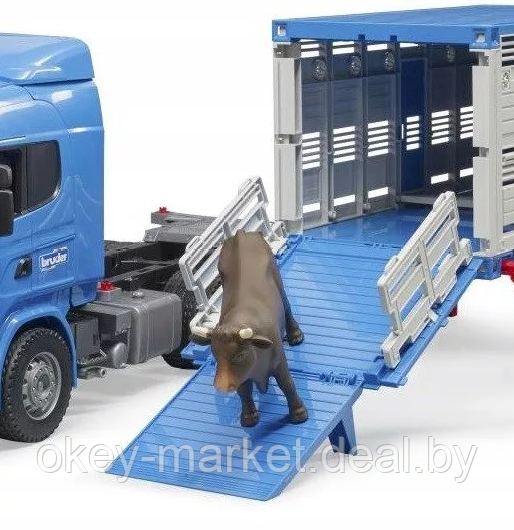 Игрушка Bruder Автомобиль для перевозки животных Scania 03549 - фото 9 - id-p124844516