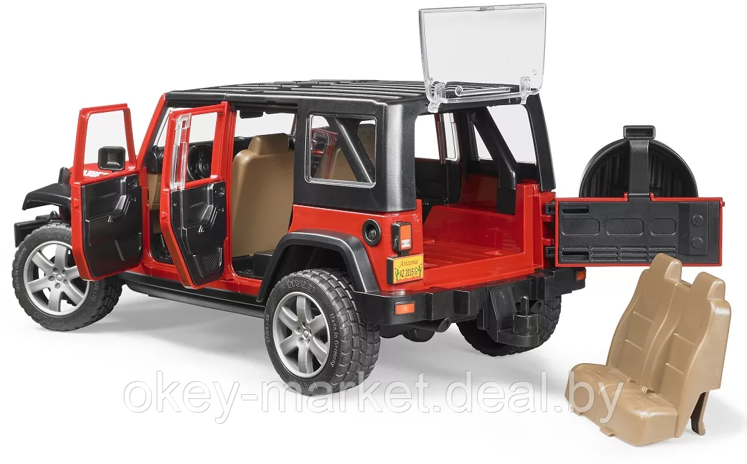 Игрушка Внедорожник Jeep Wrangler Unlimited Rubicon Bruder 02525 - фото 3 - id-p124847941