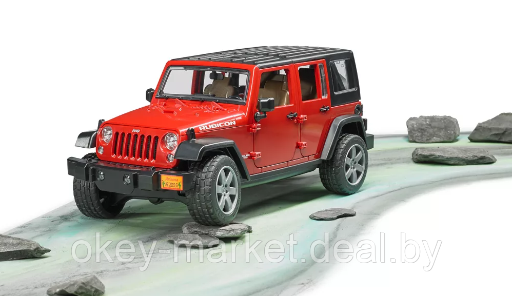 Игрушка Внедорожник Jeep Wrangler Unlimited Rubicon Bruder 02525 - фото 5 - id-p124847941