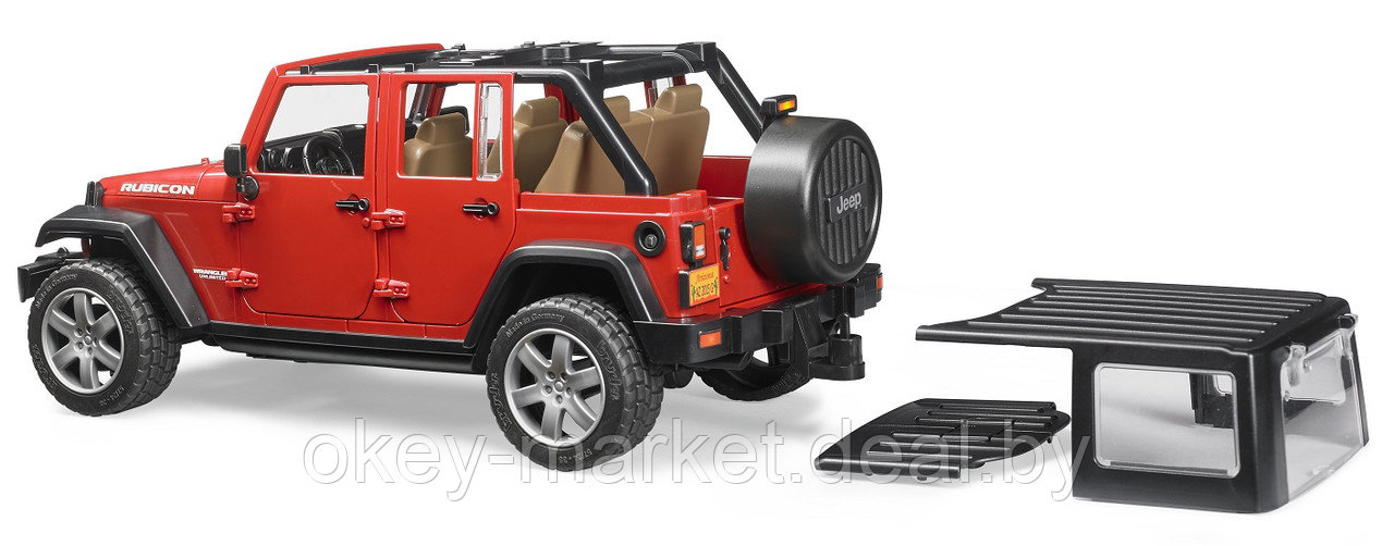 Игрушка Внедорожник Jeep Wrangler Unlimited Rubicon Bruder 02525 - фото 6 - id-p124847941