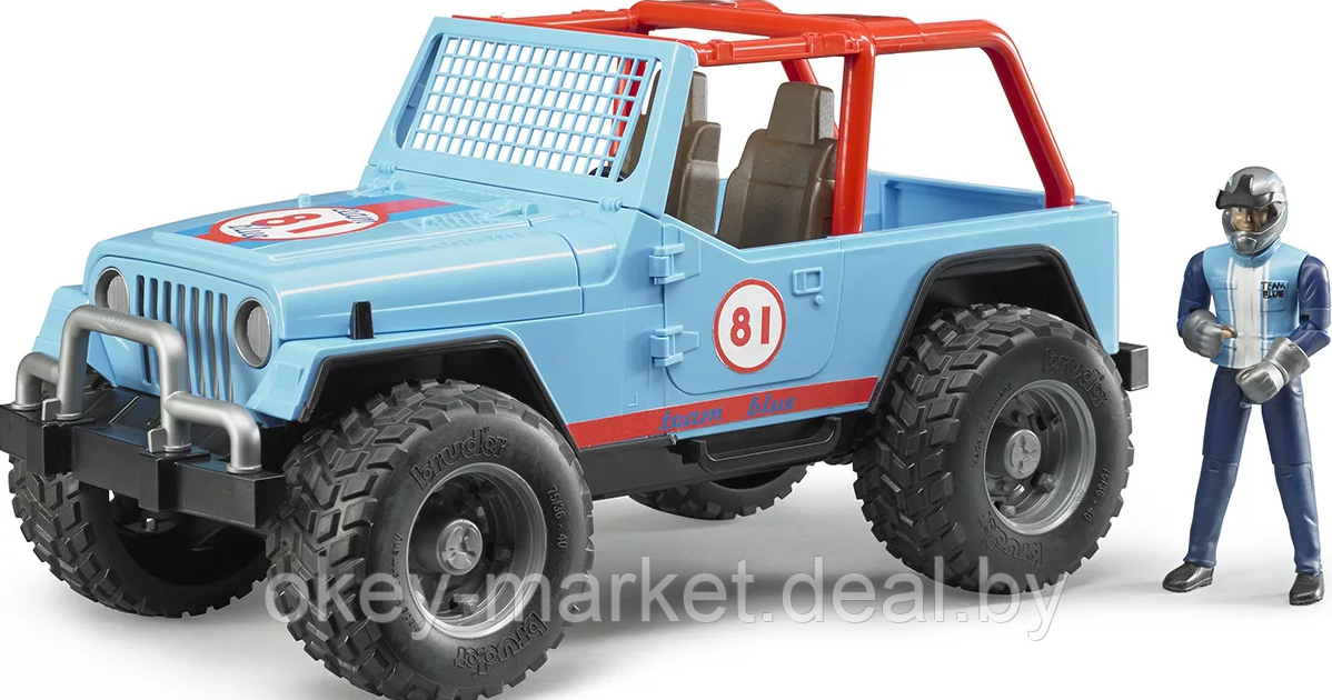 Игрушка джип внедорожник Cross Country Racer Bruder с гонщиком 02541 - фото 1 - id-p124851945