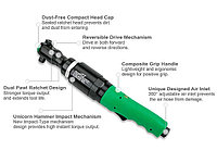 Пневмогайковерт-трещотка 1/2"163N/m SUPER DUTY TOPTUL