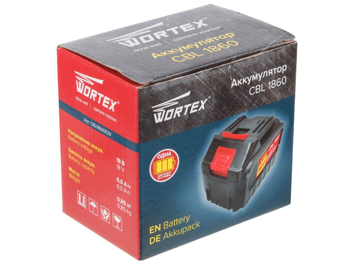 Аккумулятор WORTEX CBL 1860 18.0 В, 6.0 А/ч, Li-Ion ALL1 - фото 4 - id-p124860750