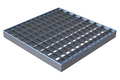 Решетка Basic РВ-28.28 ячеистая стальная оцинкованная, фото 2