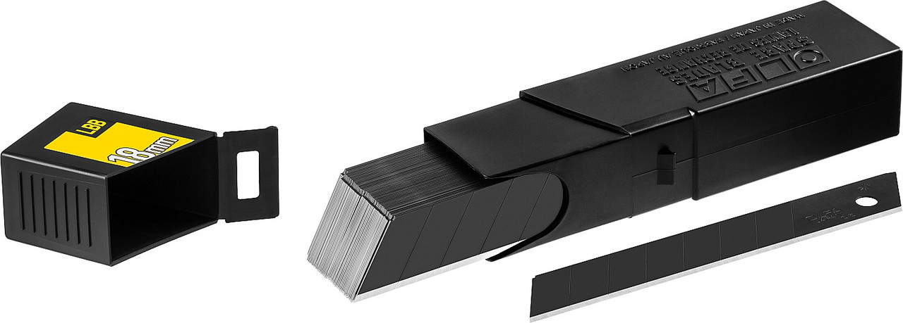 Лезвие OLFA BLACK MAX сегментированное, 8 сегментов, 18мм, 50шт - фото 2 - id-p124903901