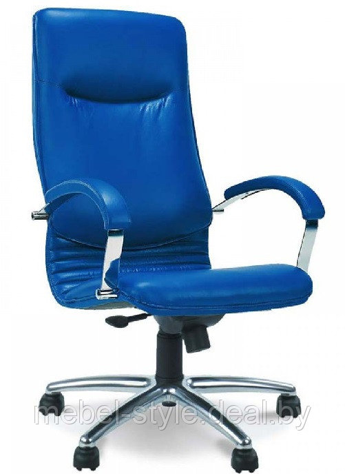 Кресло руководителя НОВА хром, стулья NOVA Chrome натуральная кожа SPLIT - фото 6 - id-p124889971
