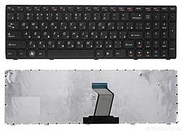Клавиатура для ноутбука Lenovo IdeaPad Z560 Z565 G570 G770, черная с рамкой