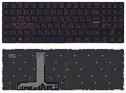 Клавиатура для ноутбука Lenovo Legion Y520, Y520-15IKB, черная без рамки, красная подсветка