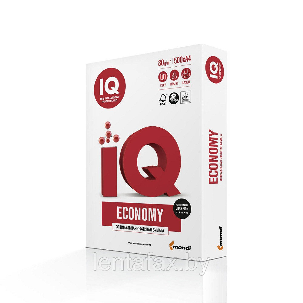 Бумага IQ Economy, класс С+, A4, 72-75 г/м2, 500 л. ЦЕНА БЕЗ НДС!