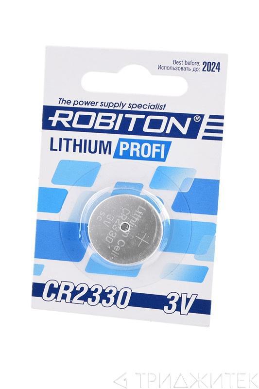 Батарейка (элемент питания) Robiton PROFI R-CR2330-BL1 CR2330 BL1, 1 штука