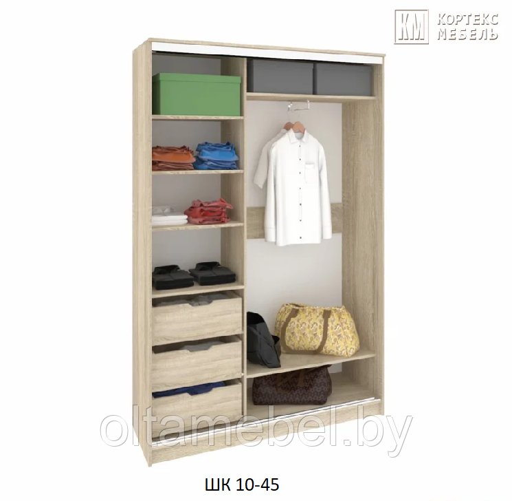 Шкаф Сенатор ШК 10-45 классика Кортекс-мебель - фото 2 - id-p124924685