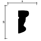 DD25 Молдинг (19x9x2000мм), фото 4