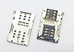 Коннектор SIM+MMC для LG H961S, K200DS, X240, K350E, K410, K430DS (V10, X style, K8 LTE, K10, K10 LTE)