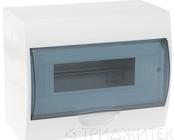 Щит ЩРв-П-12 IP41 пластиковый встраиваемый белый прозрачная дверь IEK MKP12-V-12-40-10