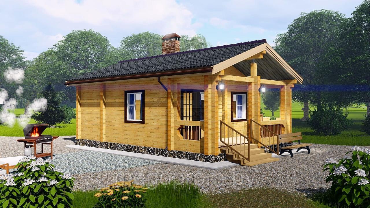 Купить сруба бани из бруса 5,5*8,5м - фото 7 - id-p124942031