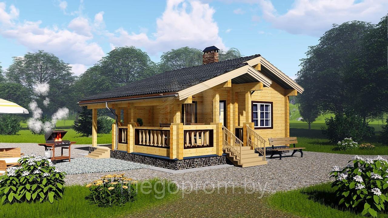 Купить сруба бани из бруса 7*8,1м - фото 1 - id-p124942050